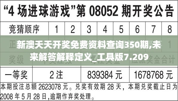 新澳天天開獎免費資料查詢350期,未來解答解釋定義_工具版7.209