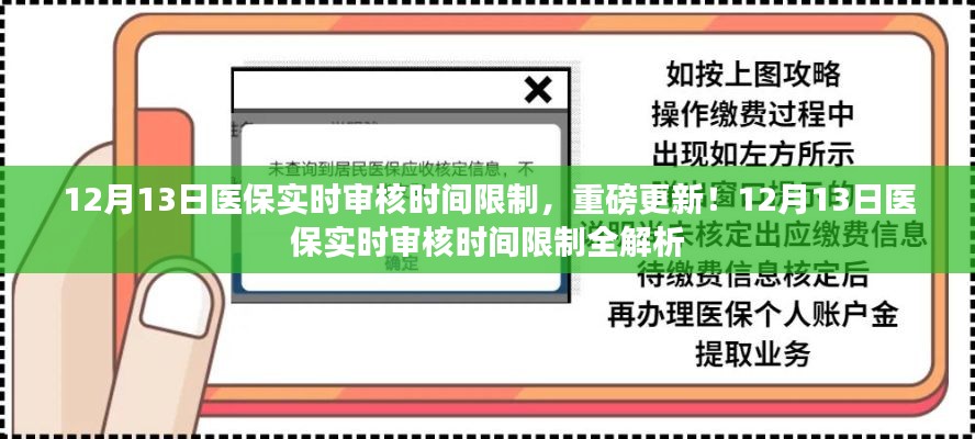 重磅更新！關于醫(yī)保實時審核時間限制詳解，最新動態(tài)與解析（12月13日）