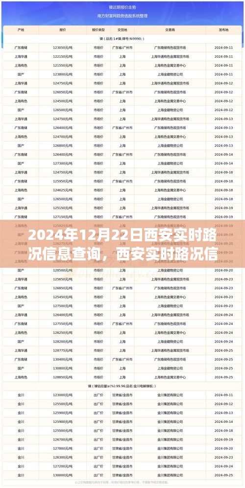 探尋西安實(shí)時(shí)路況紀(jì)實(shí)，2024年12月22日的城市脈絡(luò)