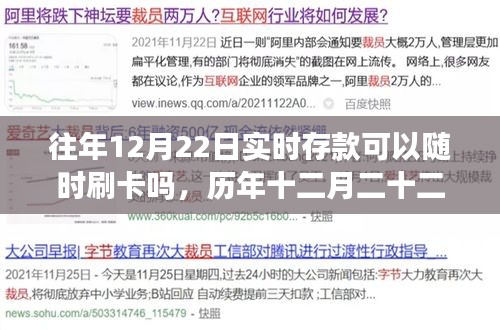 歷年十二月二十二日實時存款政策下的金融靈活性與刷卡消費自由度變遷探究