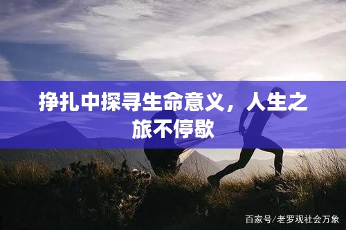 掙扎中探尋生命意義，人生之旅不停歇