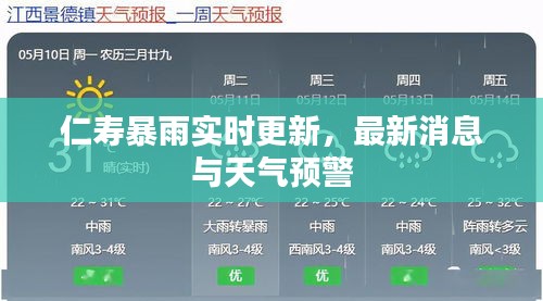 仁壽暴雨實時更新，最新消息與天氣預警