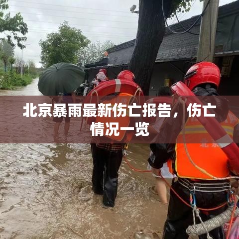 北京暴雨最新傷亡報告，傷亡情況一覽